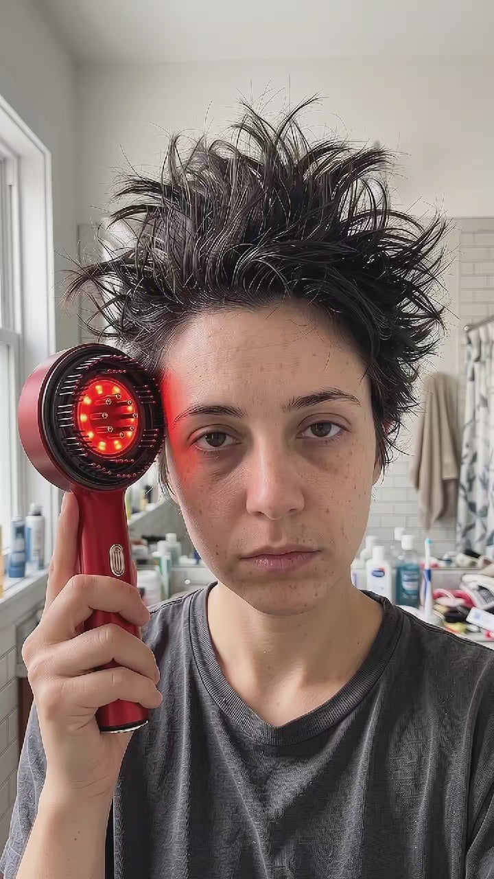Masajeador Capilar con Luz Roja LED e Infrarroja